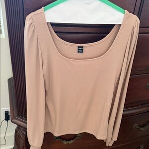 SHEIN Women's Long Sleeve Top - Blush Pink